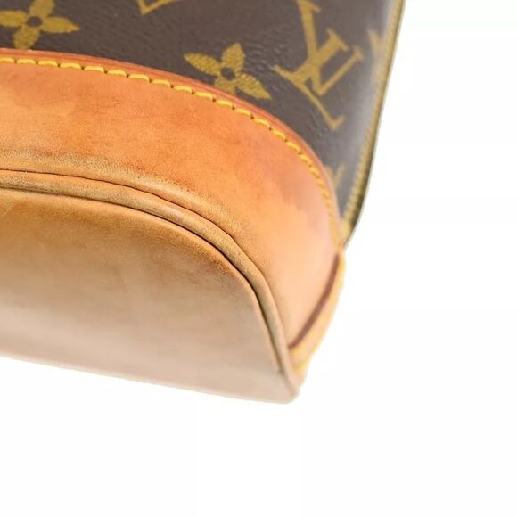 Louis Vuitton Alma Handbag PM Brown Canvas/Leather BA0937 w/dustbag - Picture 4 of 9